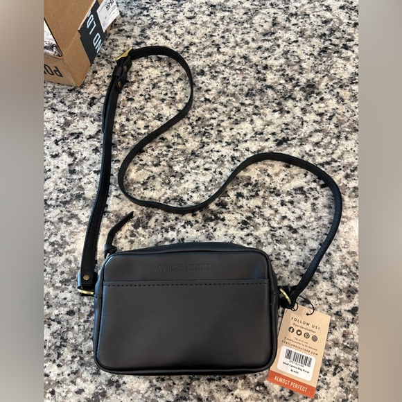 Portland Leather Handbags - Portland Leather Black Camera bag